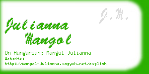 julianna mangol business card